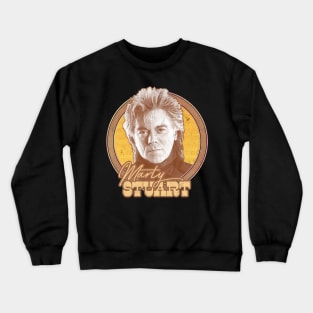 Marty Stuart / Faded-Look Country Fan Art Design Crewneck Sweatshirt